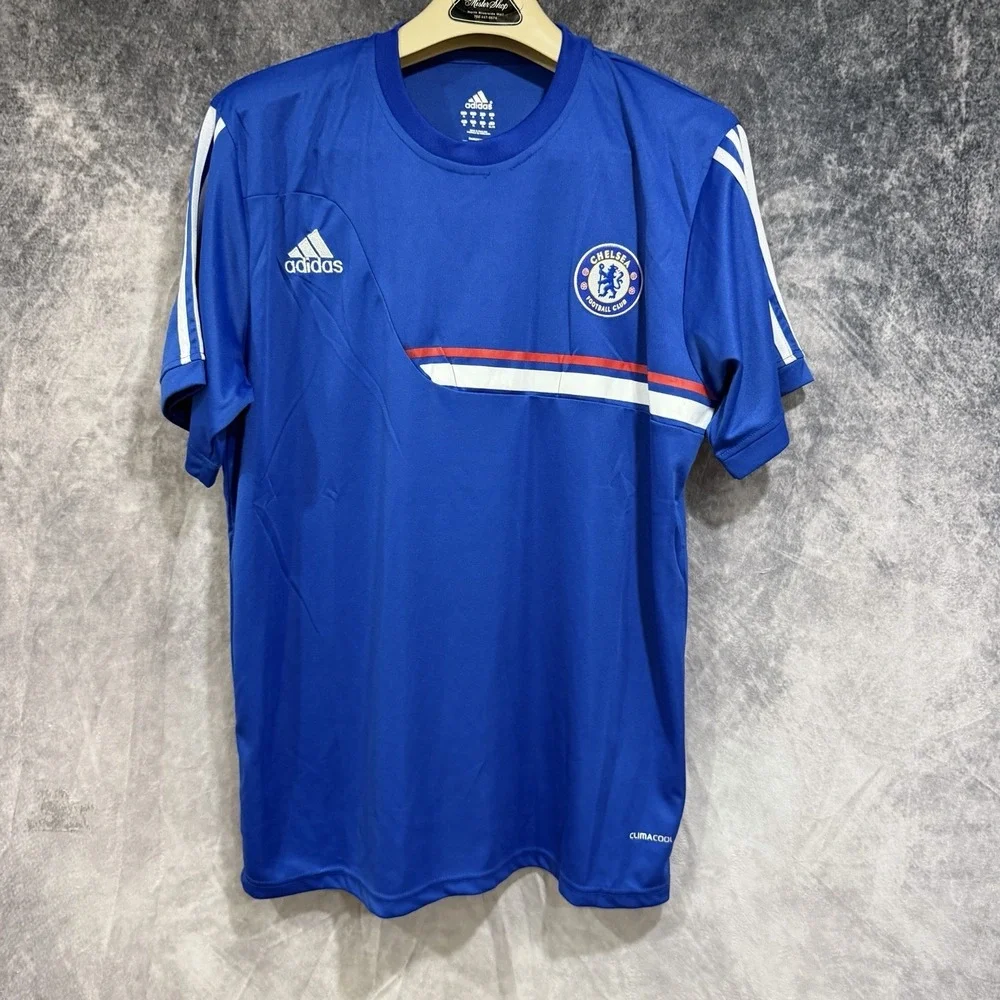 adidas‎ chelsea jersey Short Sleeve Blue Clima Cool Team Patch XL